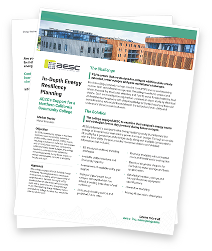In-Depth Energy Resiliency Study - AESC Inc