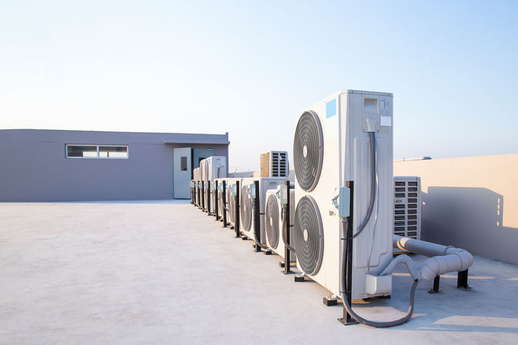 AESC conducts a field evaluation of solar powered, ductless mini-split air conditioning systems in a commercial setting.